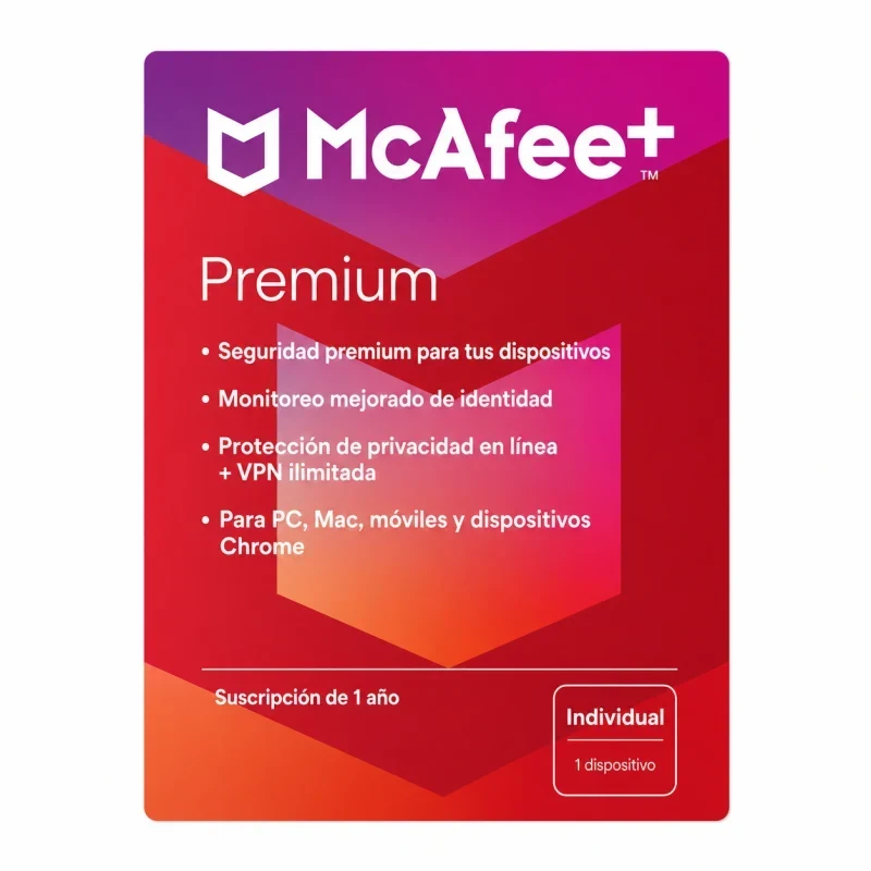 Mcafee Premium - 12 Meses - 1 Dispositivo